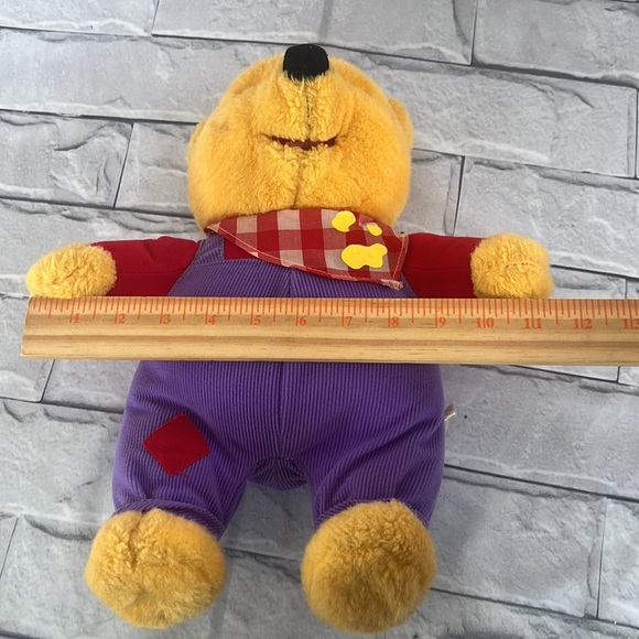 90’s Vintage Winnie the Pooh talking bear stuff animal giggles nose 14” - Picture 6 of 7